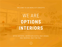 Tablet Screenshot of optionsinteriorsqatar.com